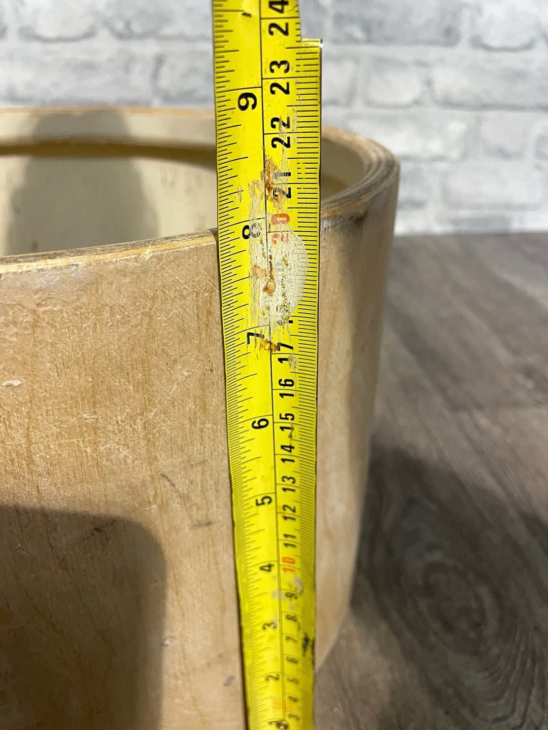 Vintage Beverley Tom Drum Shell 12”x8” Bare Wood Project / Upcycle #JF10