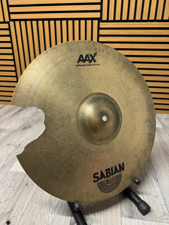 Sabian AAX X-Plosion 18”/44cm Crash Cymbal *Cracked* #VG6