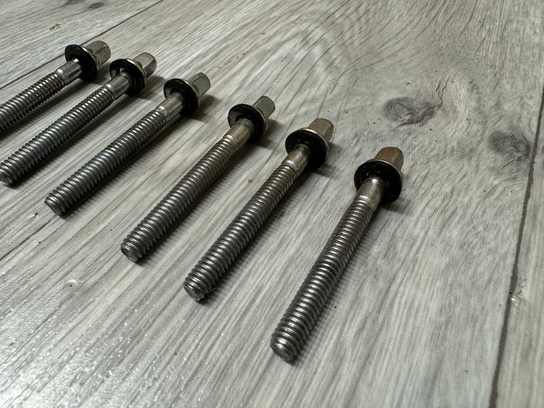 Pearl Drum Tension Rods 57mm Screws Tom Spares x6 #OR37