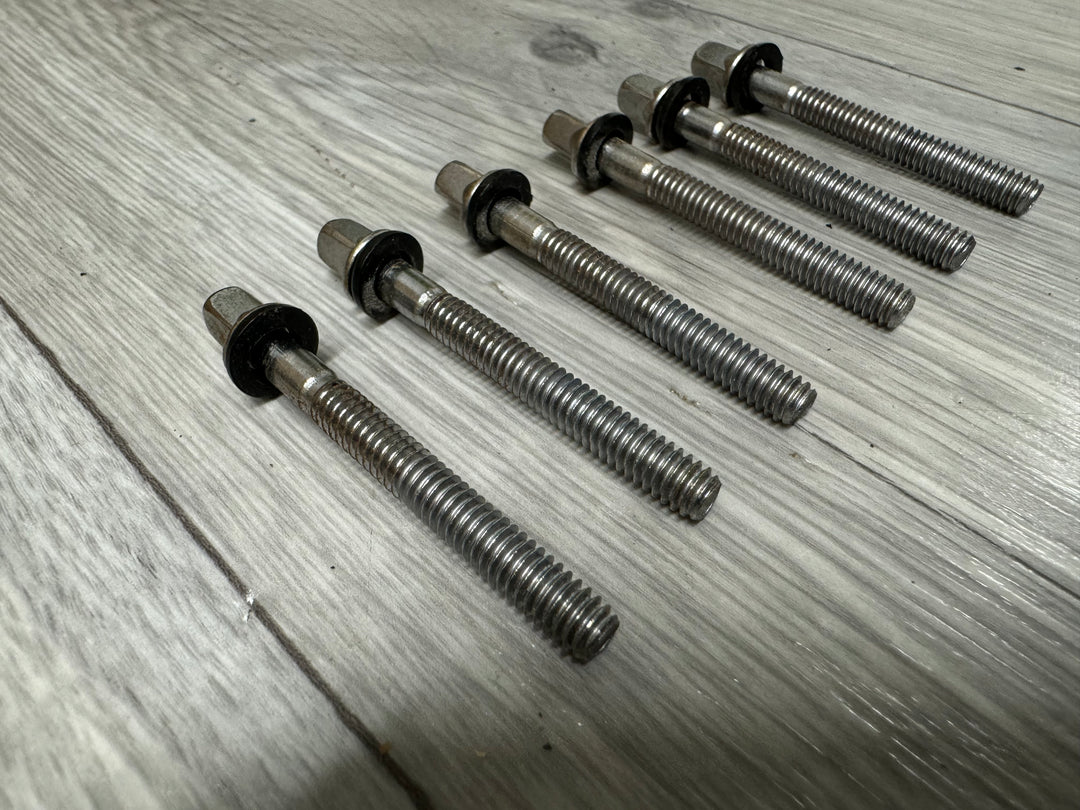 Pearl Drum Tension Rods 57mm Screws Tom Spares x6 #OR37