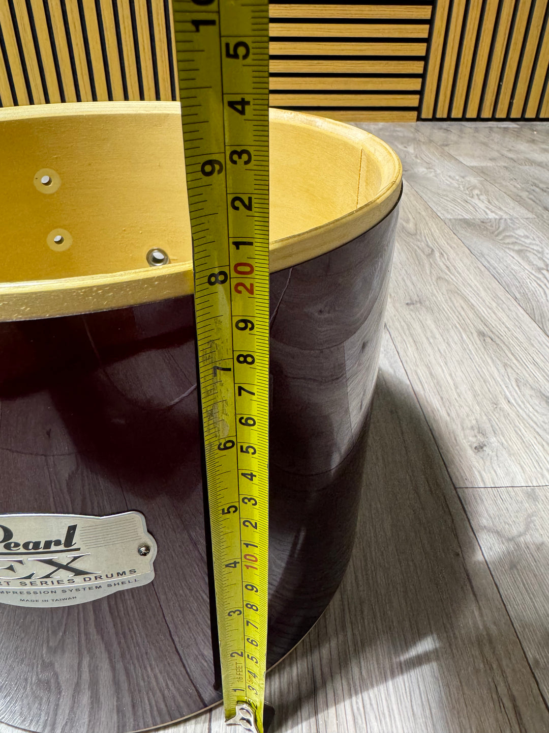 Pearl Export EX Tom Drum Shell 10”x8” Bare Wood #OC148