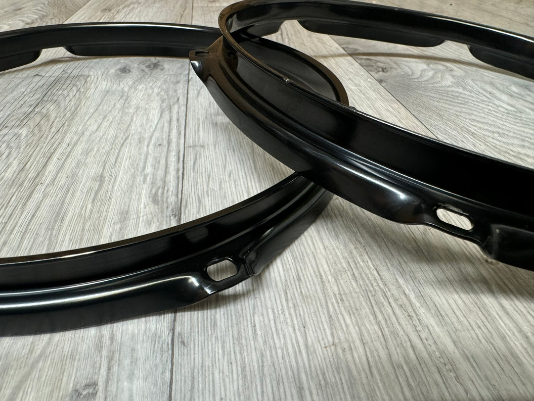 Premier 10” Black Drum Hoops Rims 6-Lug Hardware Tension #WY4