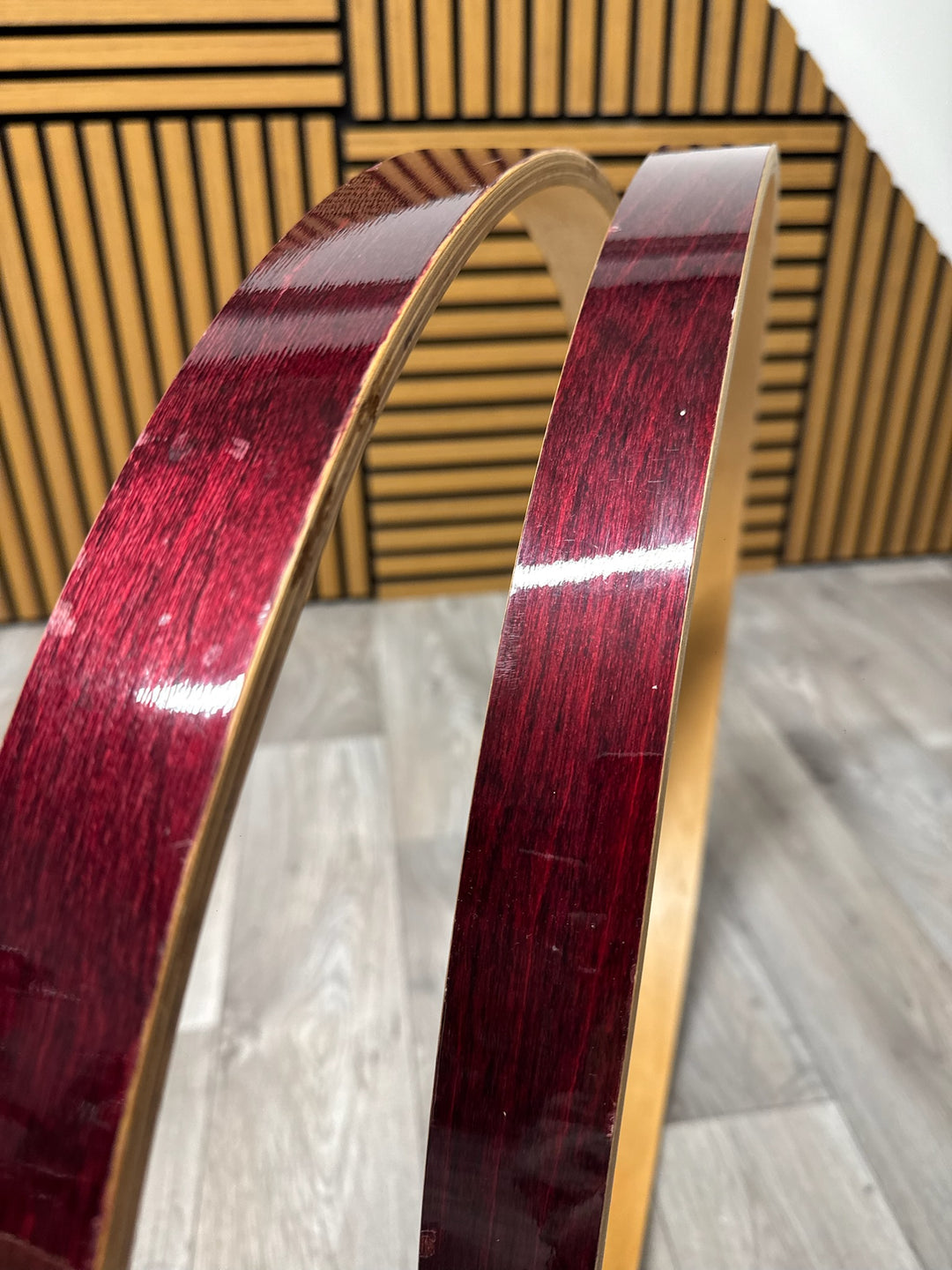 Premier Artist Birch Bass Drum 22” Wooden Hoops Rims Hardware #VG30