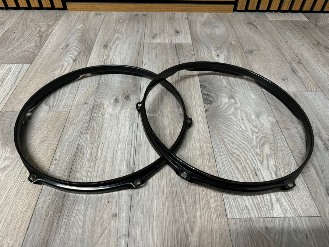 Premier 12” Black Drum Hoops Rims 6-Lug Hardware Tension #WY5