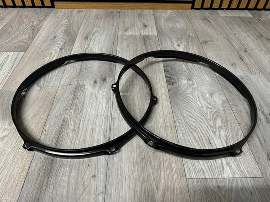Premier 12” Black Drum Hoops Rims 6-Lug Hardware Tension #WY5