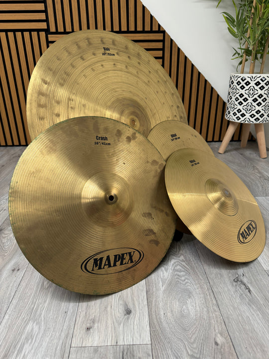 Mapex Cymbal Set / 20" 16" 14" / Drum Accessory #OS22