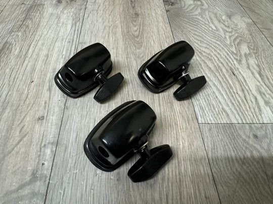 Premier Floor Tom Drum Leg Holders Hardware Mounts x3 / Black #WY10
