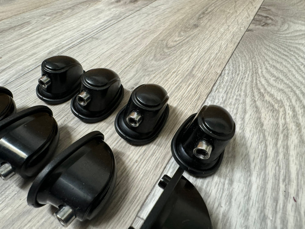 Premier Cabria Black Tom Drum Spares Lugs 25mm Hardware Set Of 8 #WY11