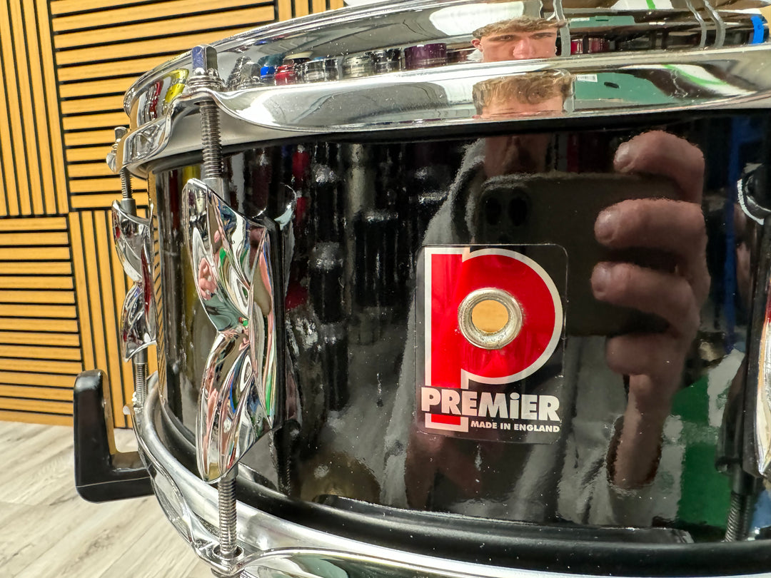 Premier Cabria 14” x 5.5” Snare Drum / 8-Lug / Black #OT1