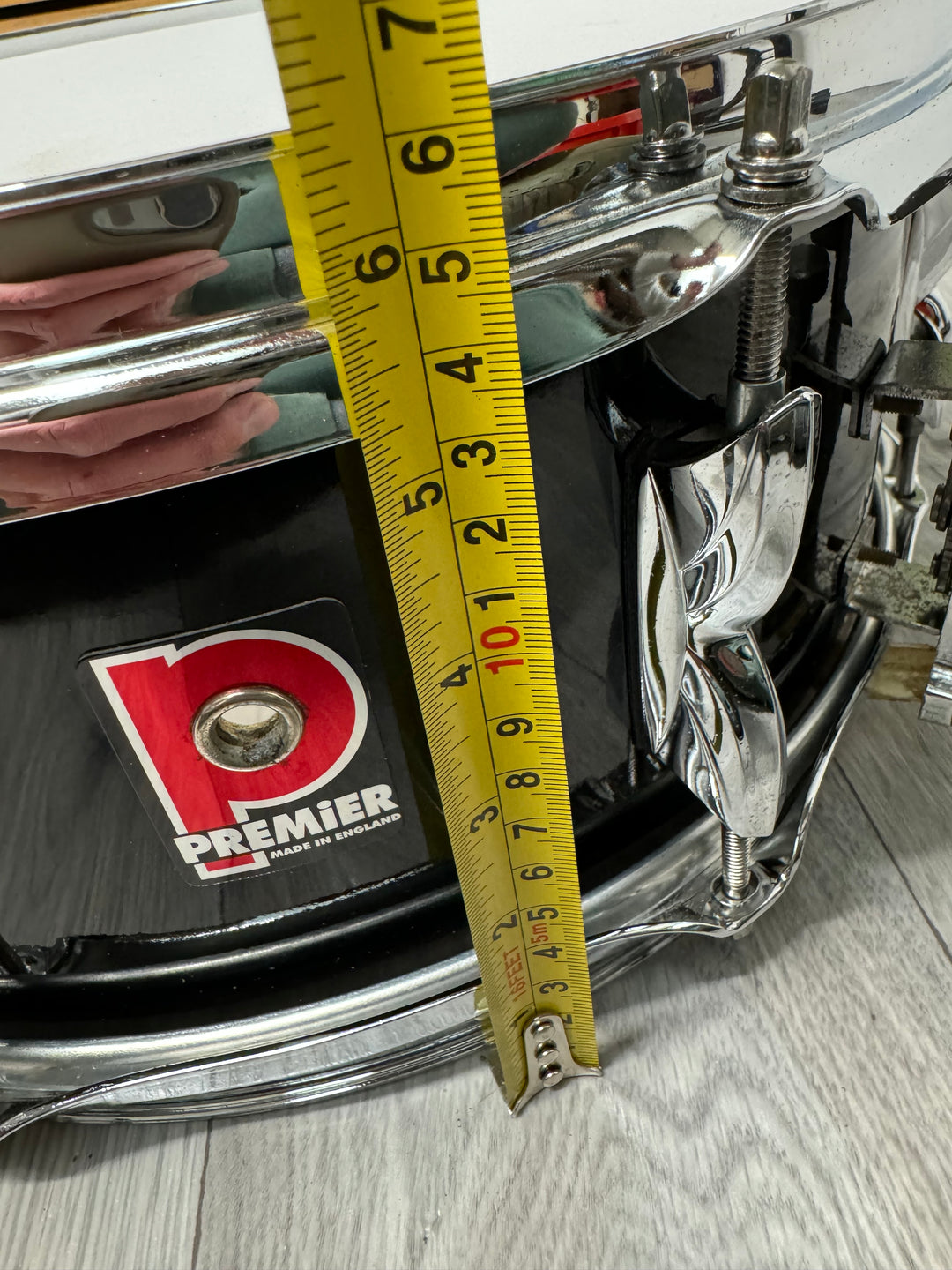 Premier Cabria 14” x 5.5” Snare Drum / 8-Lug / Black #OT1