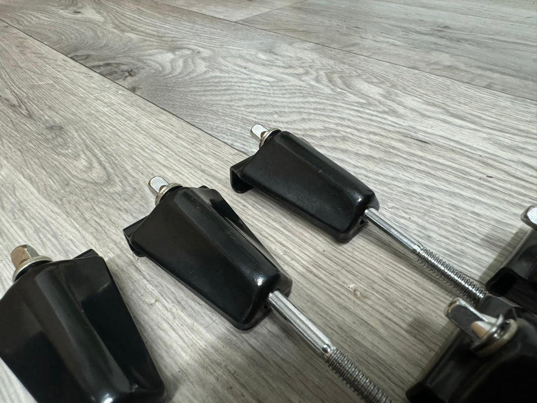 Premier Bass Drum Tension Rods & Claws Drum Black Hardware x8 #WY13