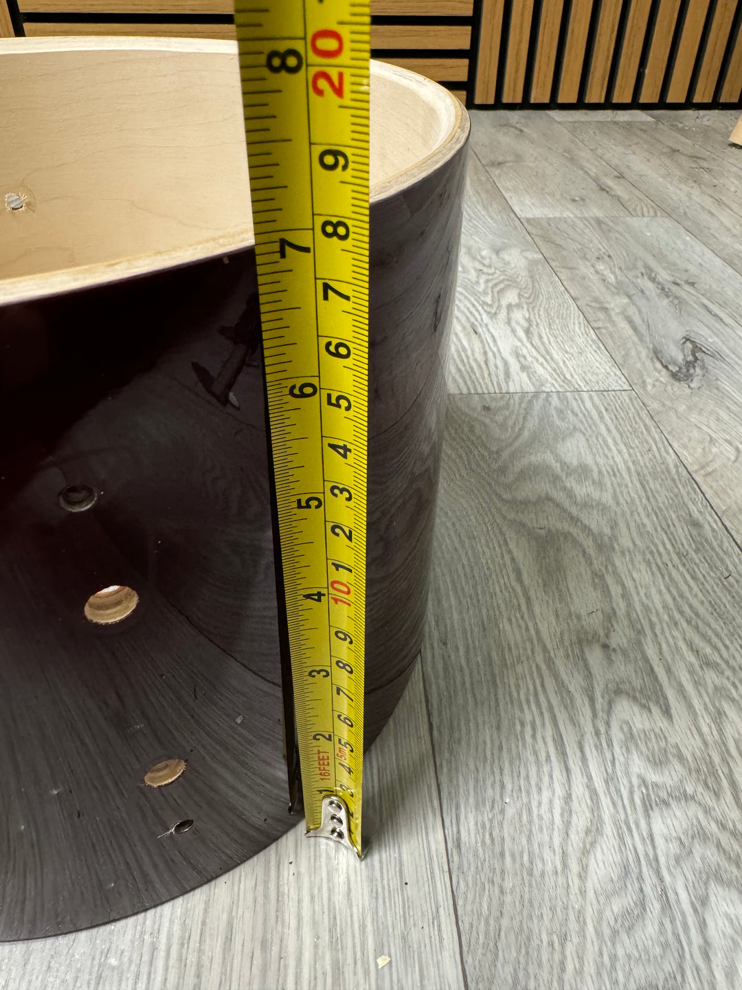 Yamaha Stage Custom Tom Drum Shell 10”x7” Bare Wood Project #VO14