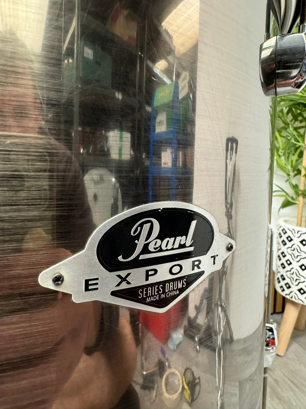 Pearl Export EXX Floor Tom Drum 16”x16” / Smokey Chrome #WG35