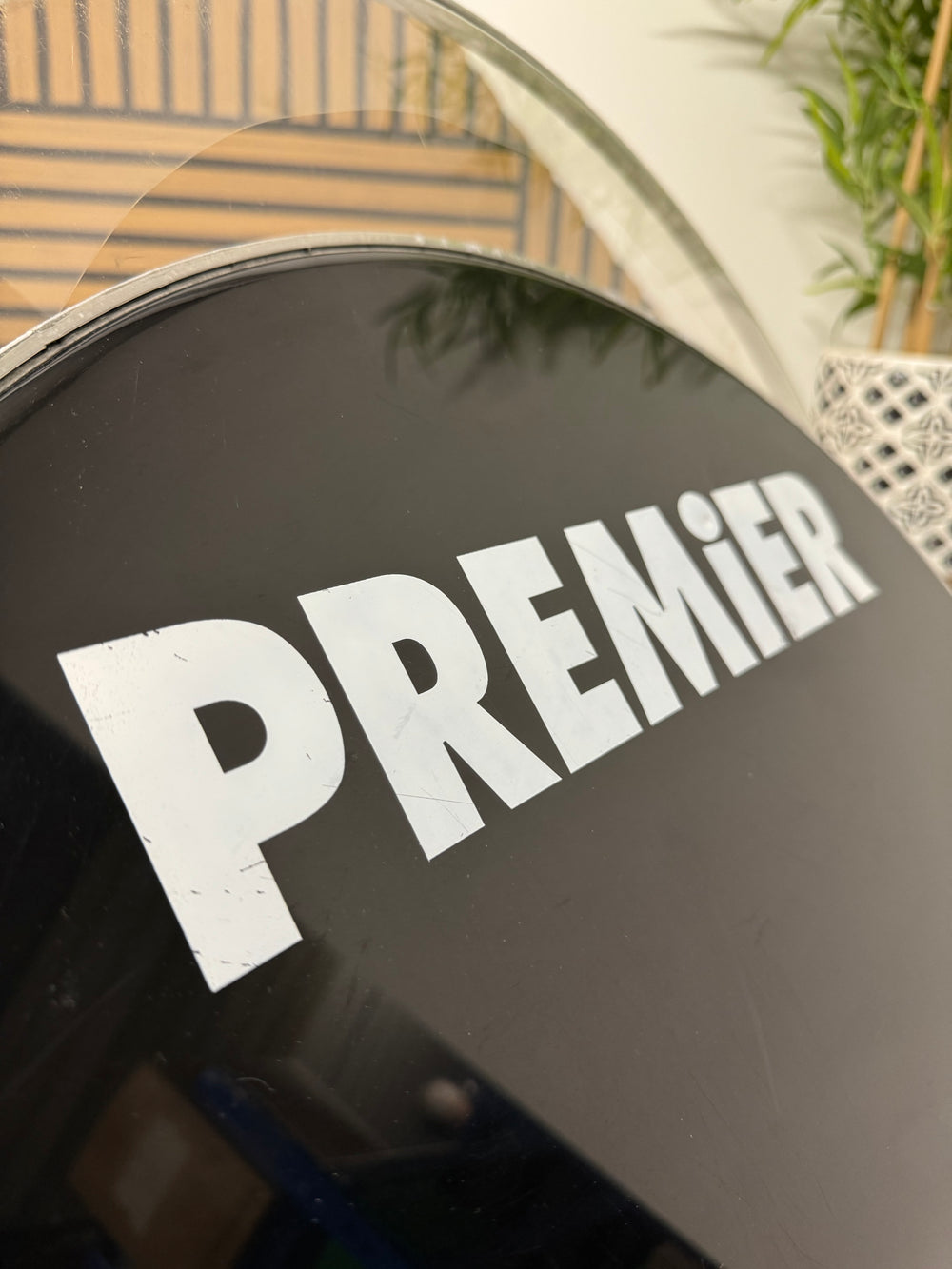 Premier Bass 22" Drum Heads (Pair) / Black & Clear #OT31