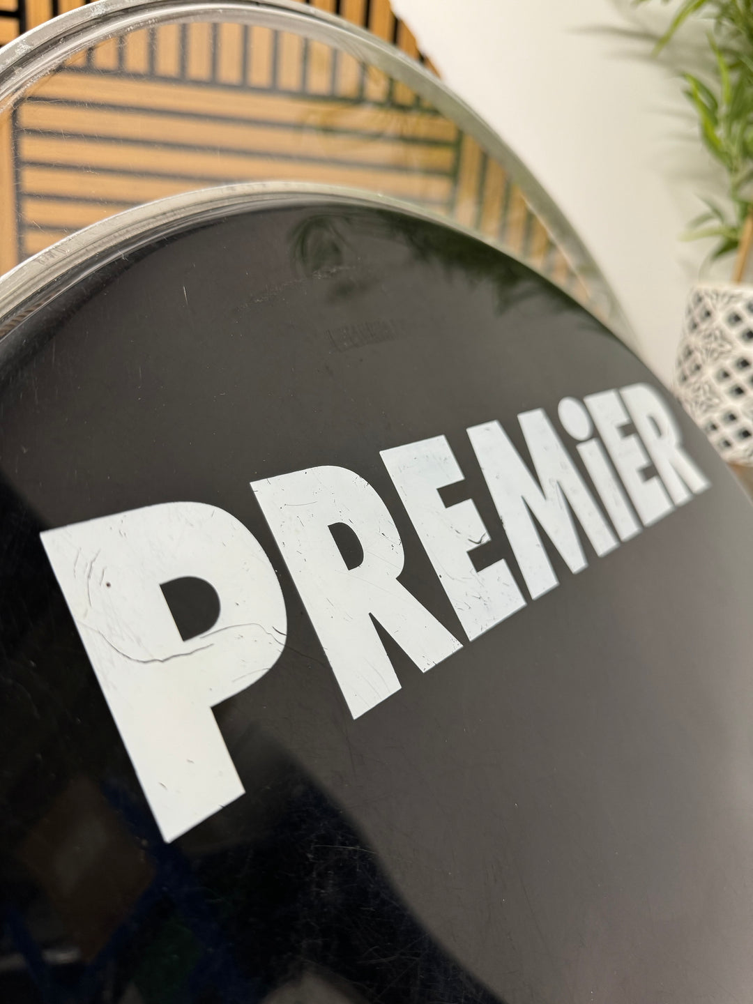 Premier Bass 20" Drum Heads (Pair) / Black & Clear #OT34