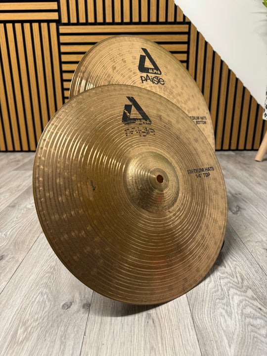 Paiste Alpha Medium Hi Hats 14"/35cm Cymbals (Pair) #OU1