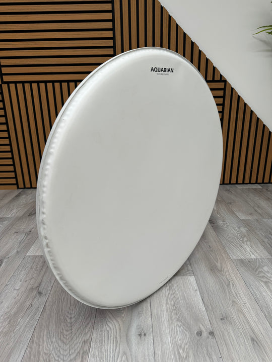 Aquarian Texture Coated White Bass Drum 24" Batter Drum Head #OD45