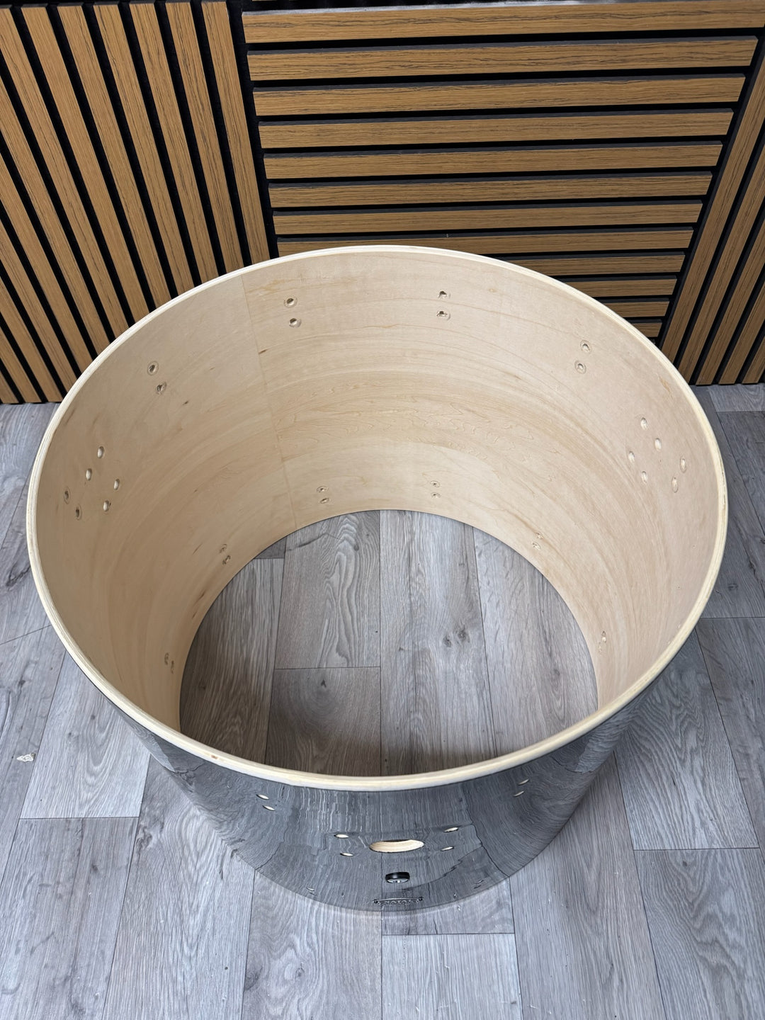 Natal Arcadia Bass Drum Shell 22”x18” Bare Wood Project #VK75