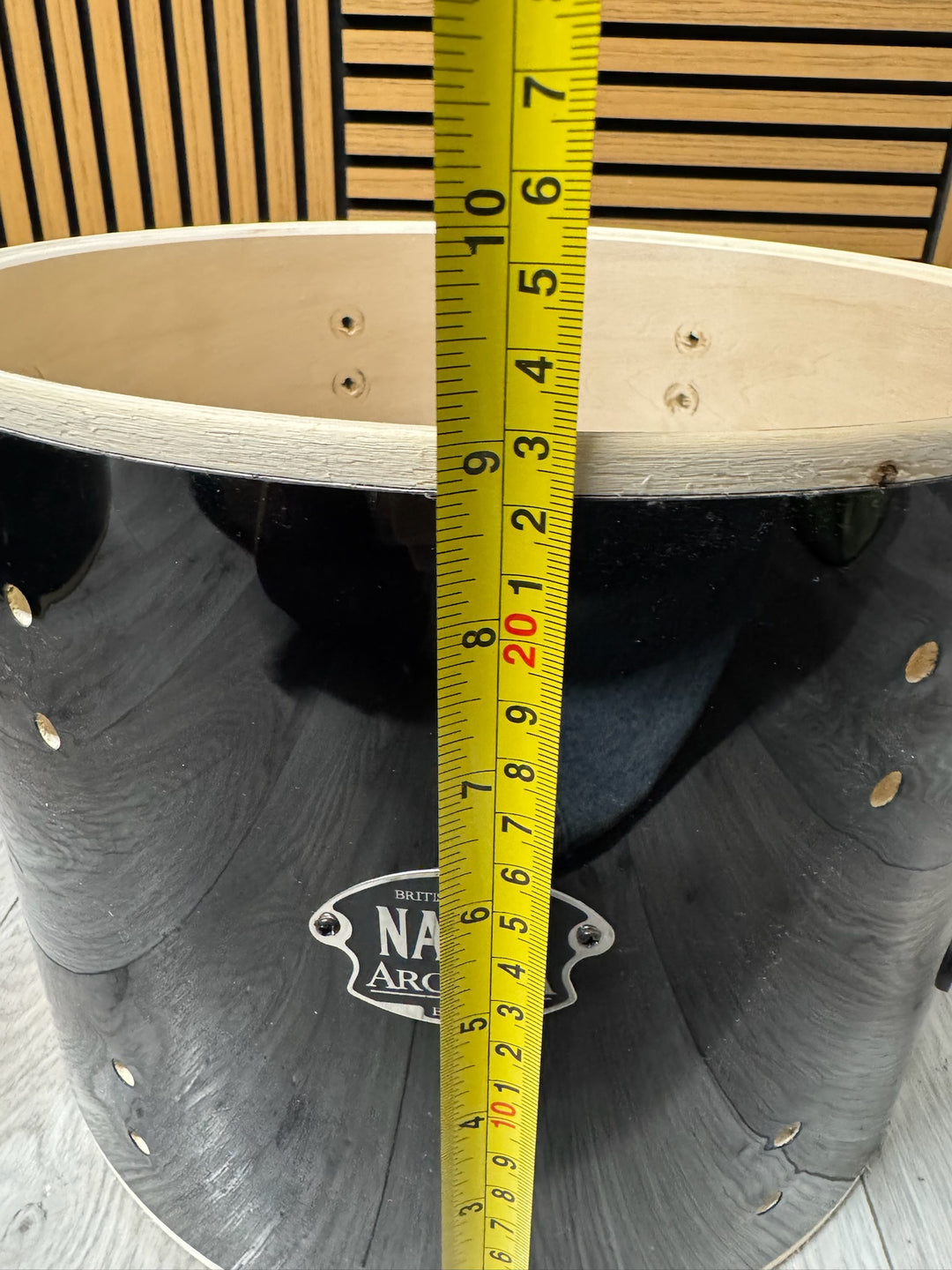 Natal Arcadia Tom Drum Shell 12”x9” Bare Wood Project #VK77