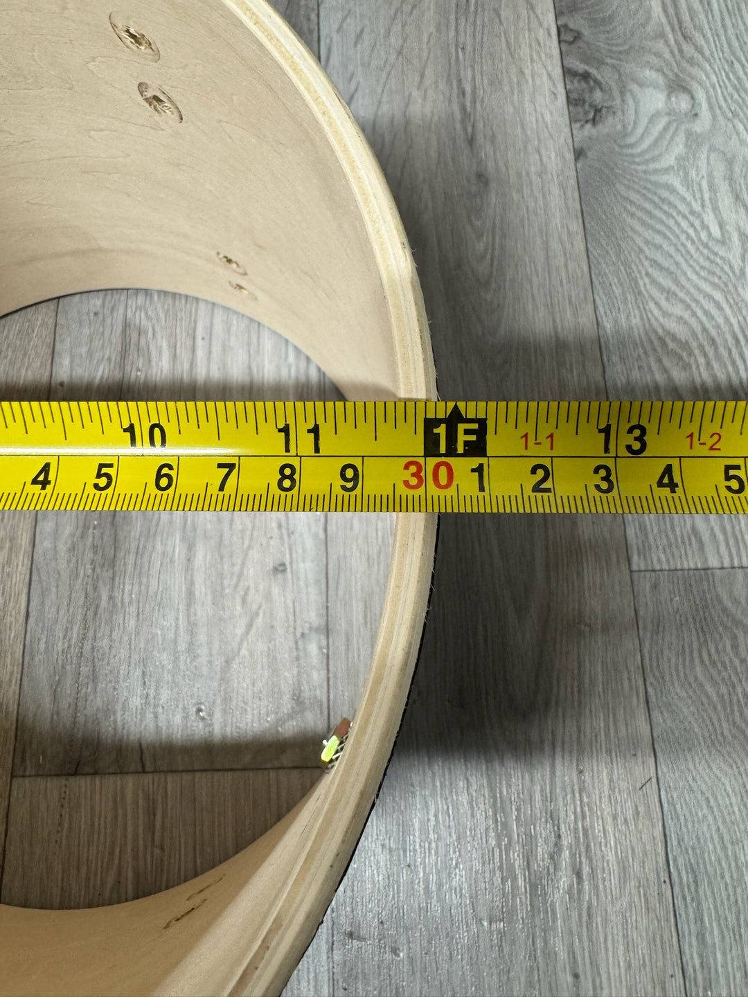 Natal Arcadia Tom Drum Shell 12”x9” Bare Wood Project #VK77