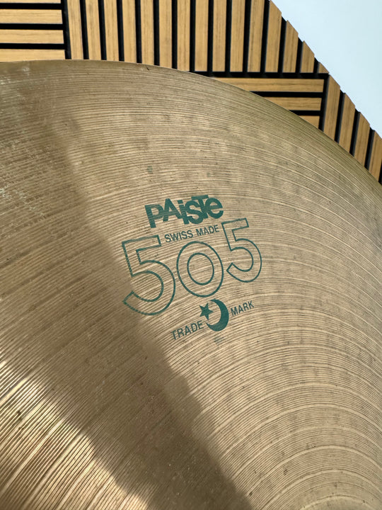 Paiste 505 Ride 20"/51cm Cymbal / Green Label #OU7