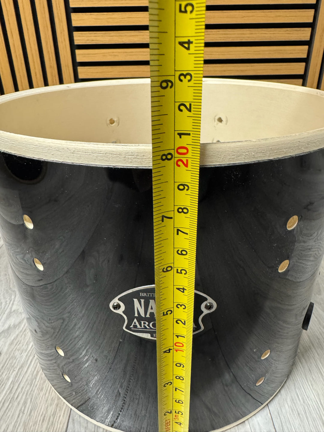 Natal Arcadia Tom Drum Shell 10”x8” Bare Wood Project #VK78
