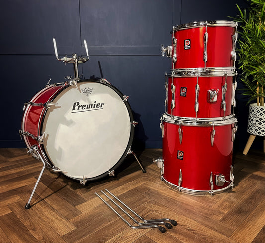 Premier Elite 70's Shell Pack Drum Kit / Red / 22" 16" 14" 13" #JK