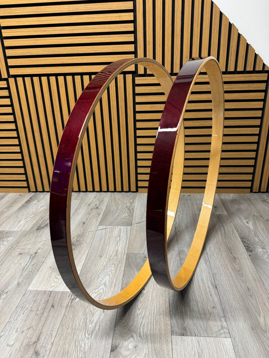 SONOR Maple Bass Drum 24” Wooden Hoops Rims Hardware #VK85