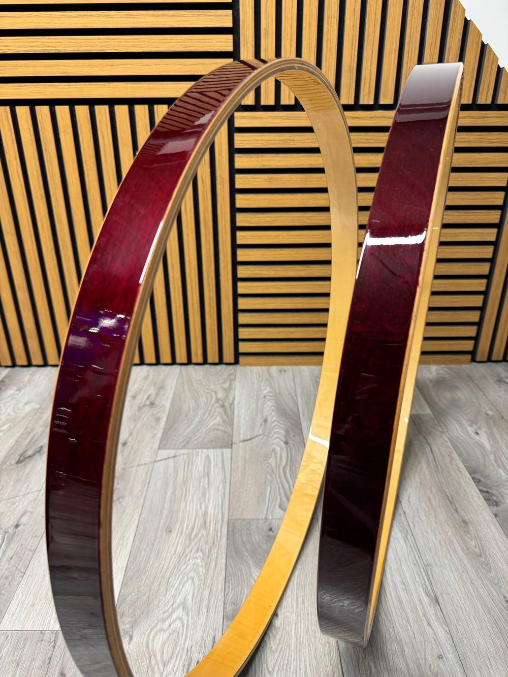 SONOR Maple Bass Drum 24” Wooden Hoops Rims Hardware #VK85