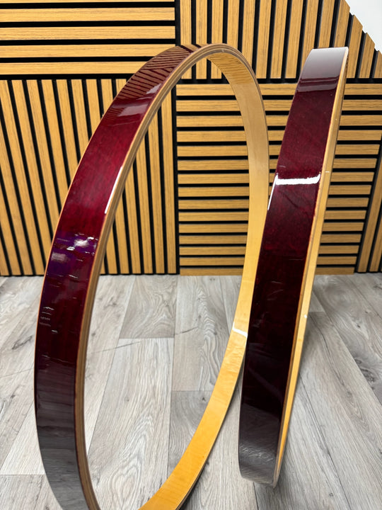 SONOR Maple Bass Drum 24” Wooden Hoops Rims Hardware #VK85