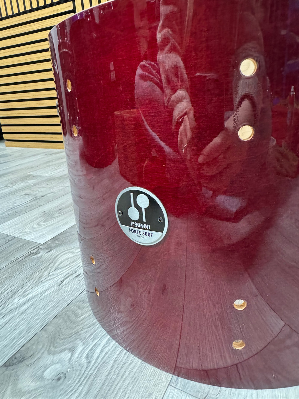 SONOR 3007 Maple Tom Drum Shell 14”x11” Bare Wood Project #VK90