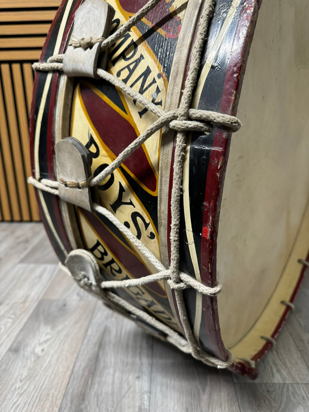 Vintage Marching Bass Drum 28" / Bass Drum / 'Boys Brigade' Early 1900s #XA1