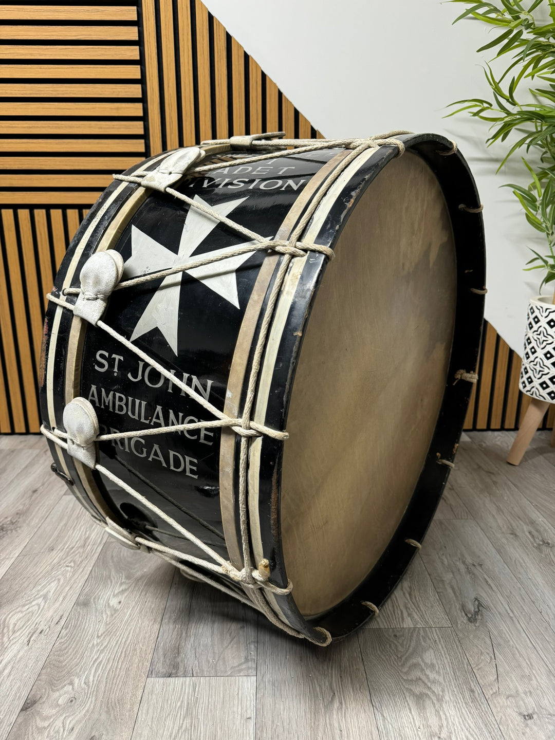 Vintage Marching Bass Drum 26" / Bass Drum / 'St Johns Ambulance' Early 1900s #XA2