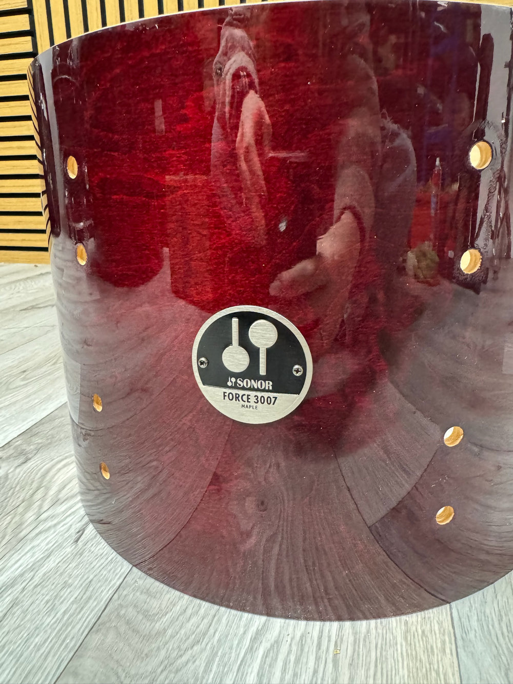 SONOR 3007 Maple Tom Drum Shell 12”x9” Bare Wood Project #VK92