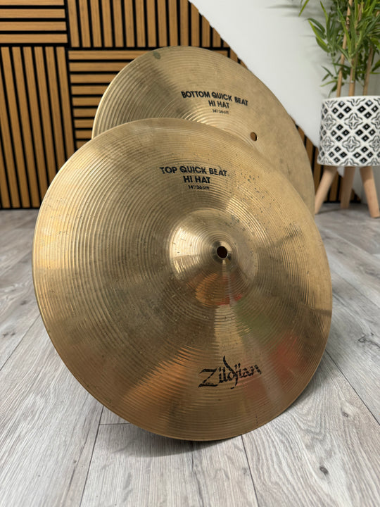 Zildjian Quick Beat Hi Hats 14”/35cm Cymbals (Pair) #OE10