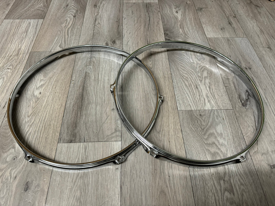 Premier 14” Drum Hoops Rims 6-Lug Hardware Tension #XA19