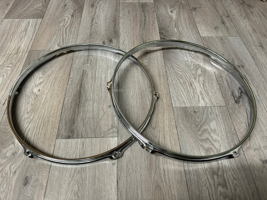 Premier 14” Drum Hoops Rims 6-Lug Hardware Tension #XA19