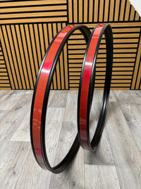 Pearl Export Bass Drum 22” Metal Hoops Rims Hardware (Pair) #WR33