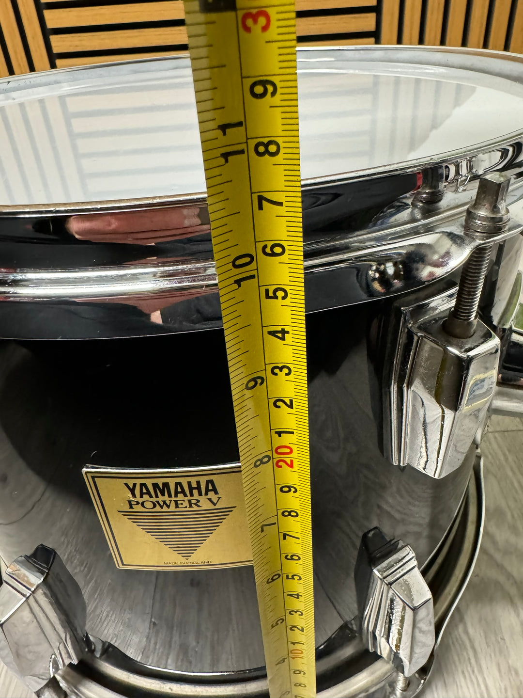 Yamaha Power V Tom Drum 12”x10” Rack Tom Drum / Black #VP30