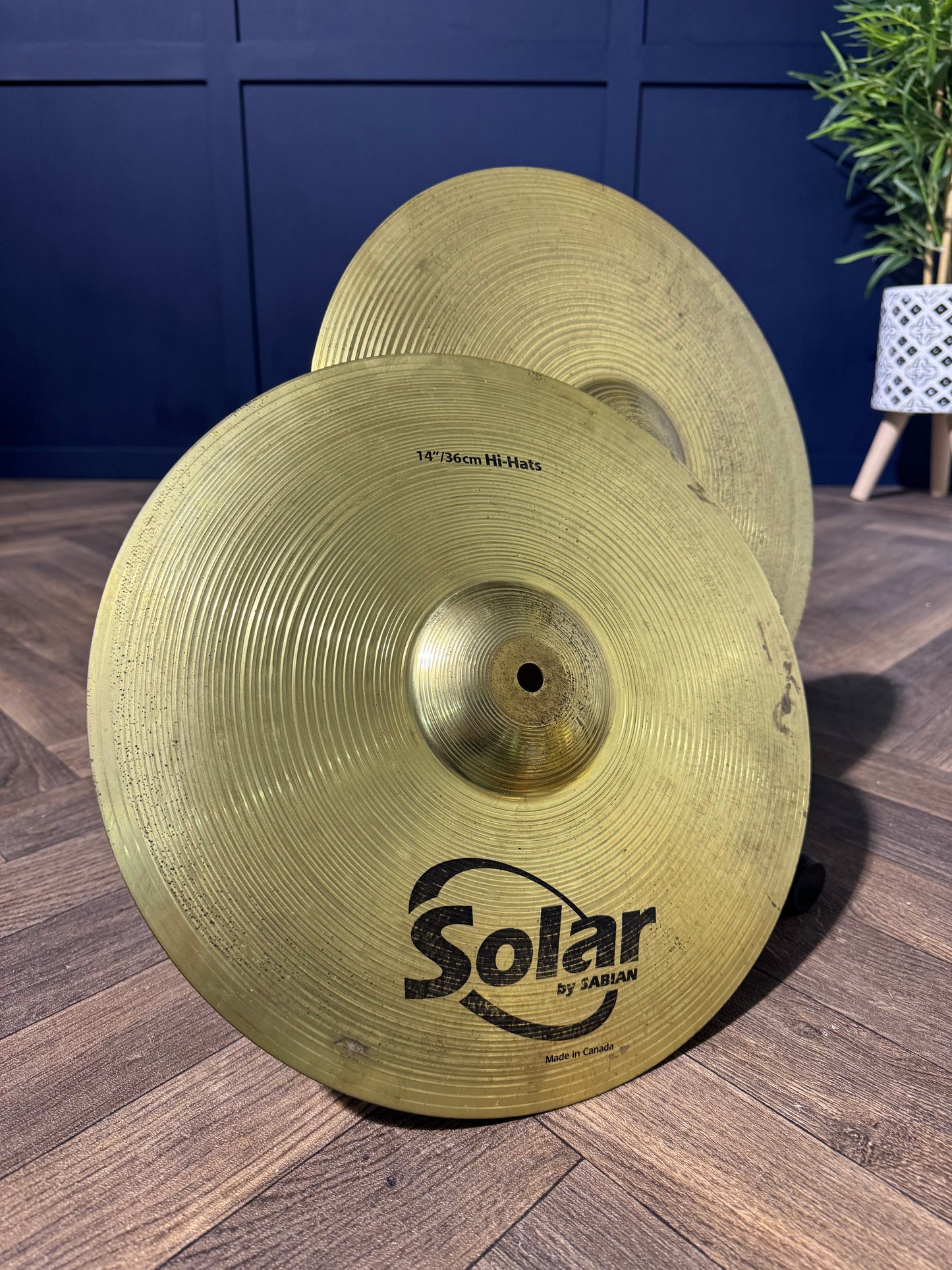 Solar by Sabian Hi Hats 14”/36cm Hi Hat Cymbals (Pair) #MV40