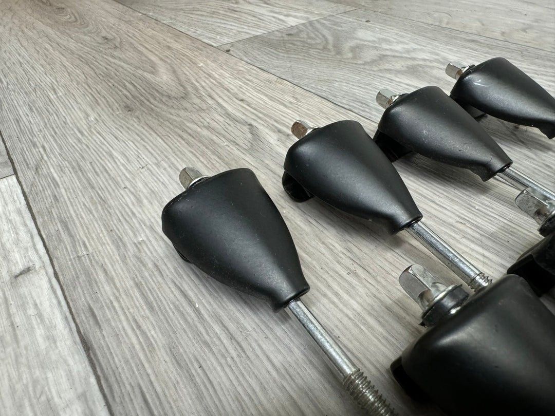 Black Bass Drum Tension Rods & Claws Hardware x8 #WH5