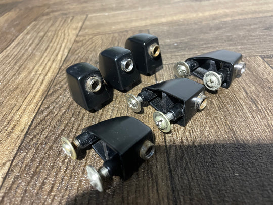Black Tom/Bass Drum Spares Lugs 22mm Black Hardware  Set Of 6 #KE121