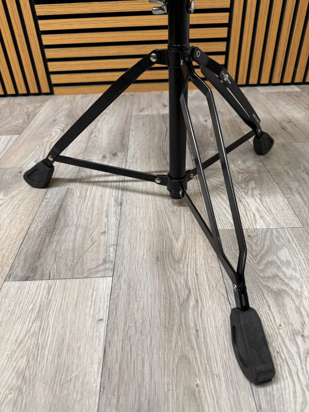 Black Drum Stool Throne / Height Adjustable / Double Braced #WR38