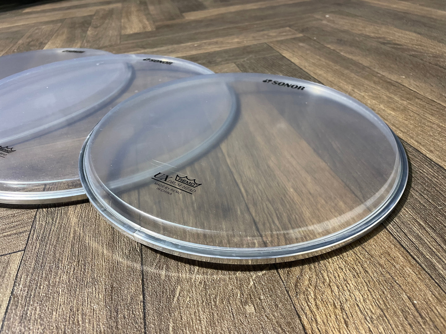 Sonor by Remo Resonant Tom Fusion Size Drum Heads Skins Set Of 3 #NV9