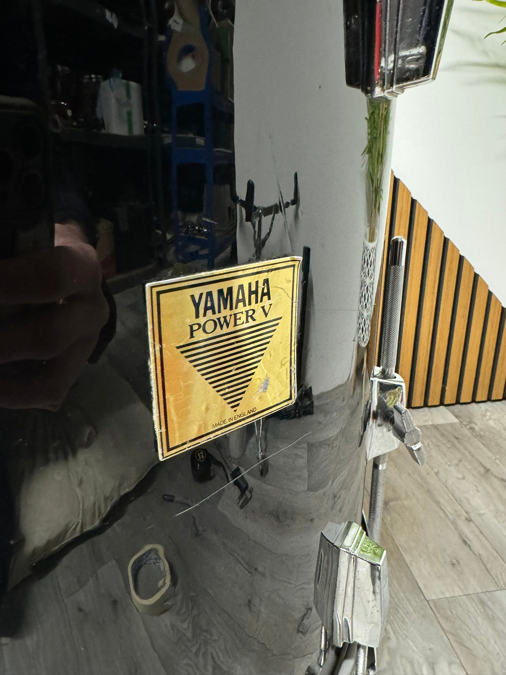 Yamaha Power V Floor Tom Drum 16”x16” with Legs / Black #VP37