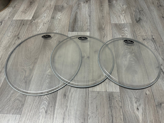 Pearl Pro Tone Tom Rock Size Drum Heads Set Of 3 #OV29