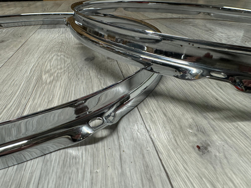 Pearl 16” Drum Hoops Rims 6-Lug Hardware Tension #OV30