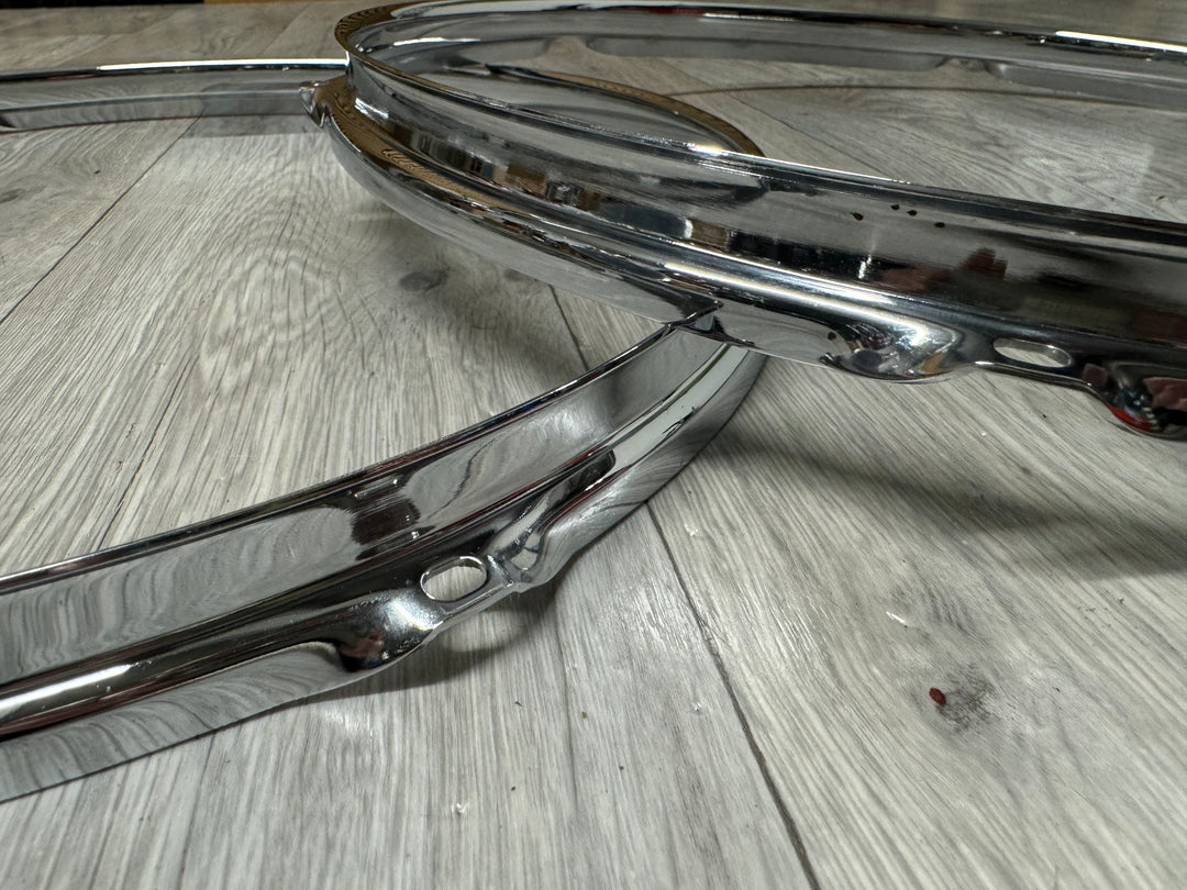 Pearl 16” Drum Hoops Rims 6-Lug Hardware Tension #OV30