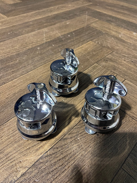 SONOR Floor Tom Drum Leg Holders Hardware Mounts x3 #NV13