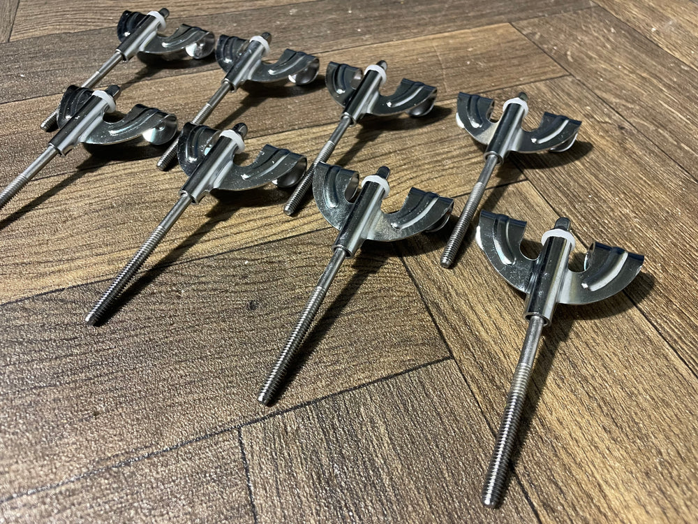SONOR Bass Drum Tension Rods And Claws Drum Hardware/Spares x8 #NV15